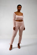Blush Ribbed Lounge Set
