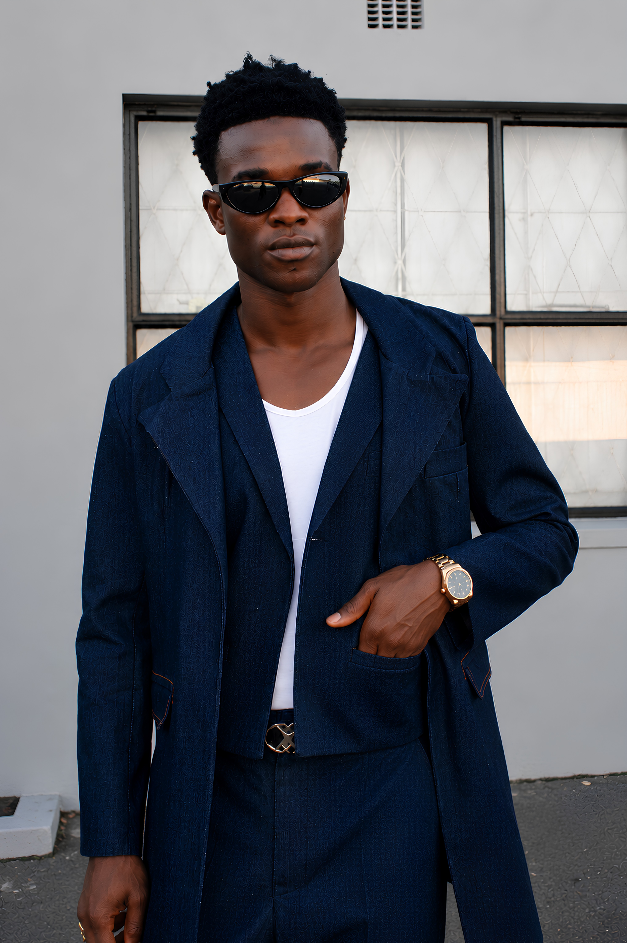 Midnight Tailored Denim Set